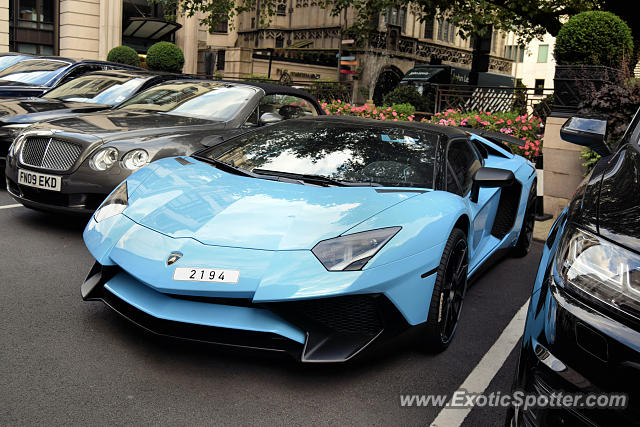 Lamborghini Aventador spotted in London, United Kingdom