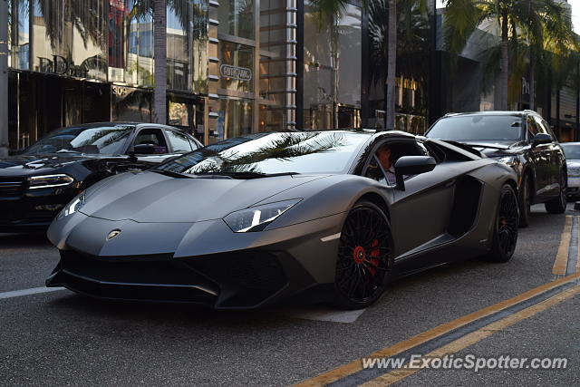 Lamborghini Aventador spotted in Beverly Hills, California