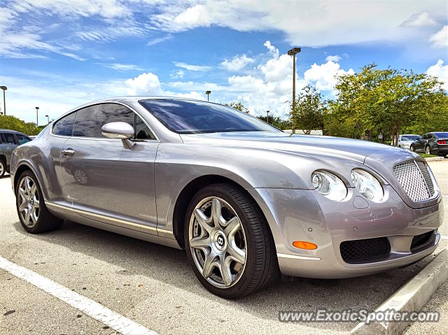 Bentley Continental spotted in Jupiter, Florida