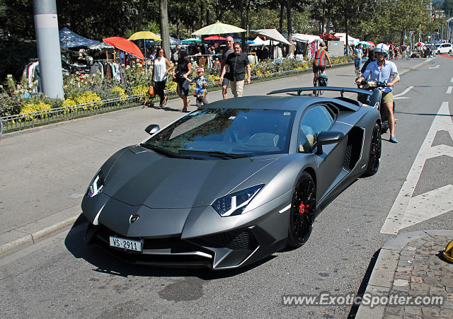 Lamborghini Aventador spotted in Zurich, Switzerland