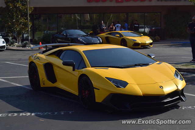 Lamborghini Aventador spotted in Newport Beach, California