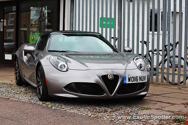 Alfa Romeo 4C spotted in Cambridge, United Kingdom