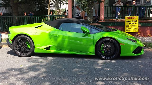 Lamborghini Huracan spotted in Ocean grove, New Jersey