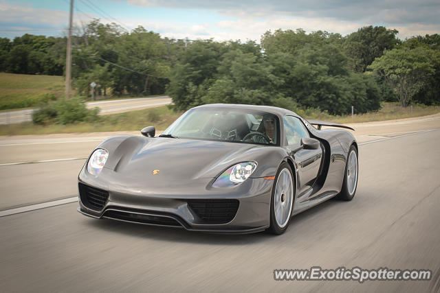 Porsche 918 Spyder spotted in Delafield, Wisconsin