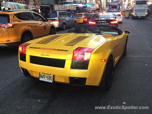 Lamborghini Gallardo spotted in Manhattan, New York