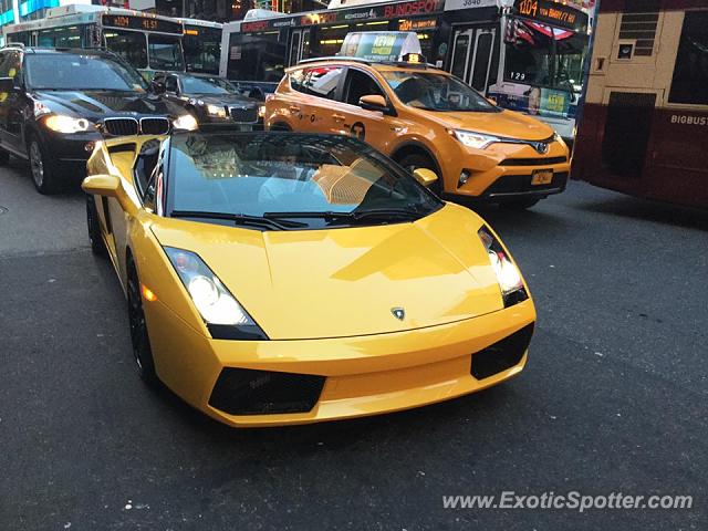 Lamborghini Gallardo spotted in Manhattan, New York