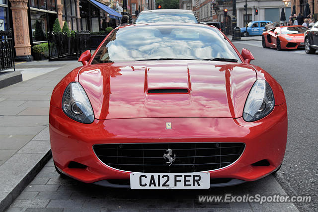 Ferrari California spotted in London, United Kingdom