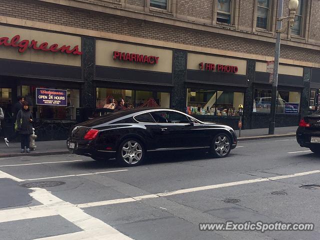 Bentley Continental spotted in San Francisco, California