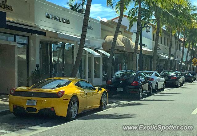 Ferrari 458 Italia spotted in Palm Beach, Florida