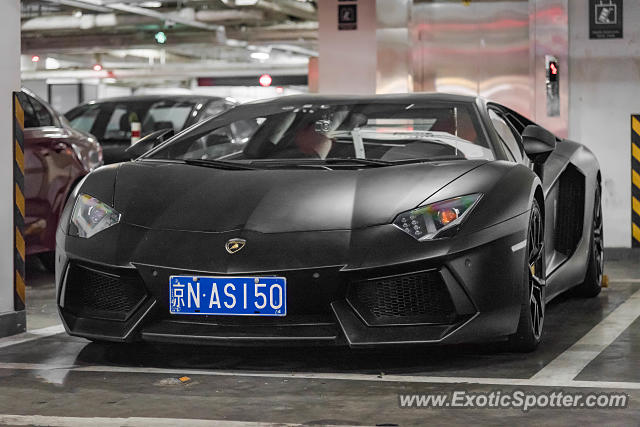 Lamborghini Aventador spotted in Beijing, China