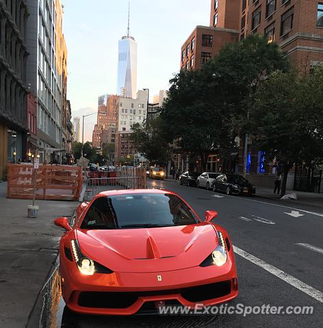 Ferrari 458 Italia spotted in New York, New York