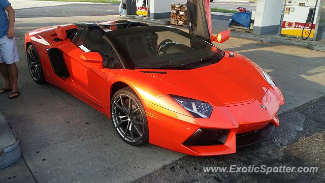 Lamborghini Aventador spotted in Lakewood, New Jersey