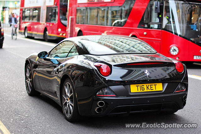 Ferrari California spotted in London, United Kingdom