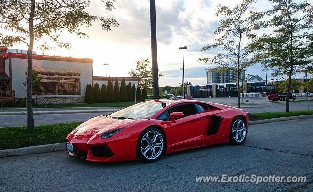 Lamborghini Aventador spotted in London, Ontario, Canada