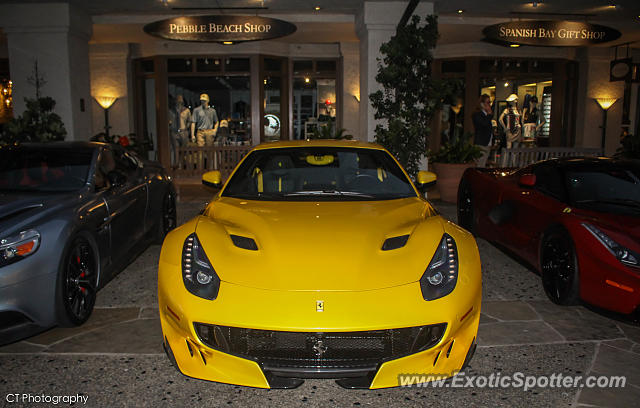 Ferrari F12 spotted in Pebble Beach, California