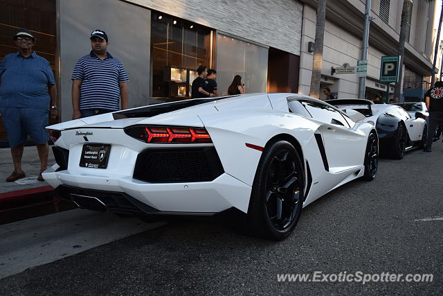 Lamborghini Aventador spotted in Beverly Hills, California