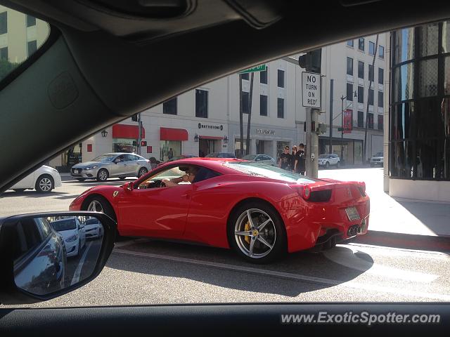 Ferrari 458 Italia spotted in Beverly Hills, California