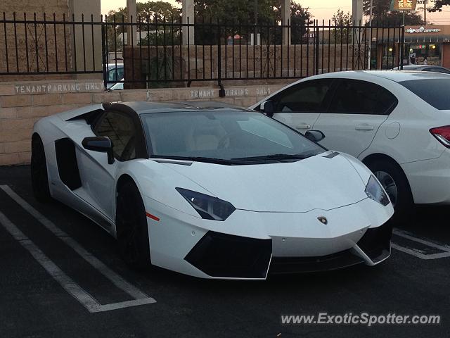 Lamborghini Aventador spotted in Alhambra, California