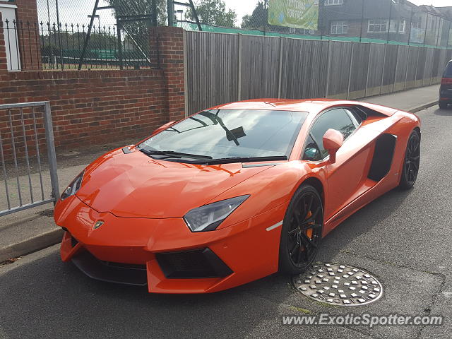 Lamborghini Aventador spotted in Southampton, United Kingdom