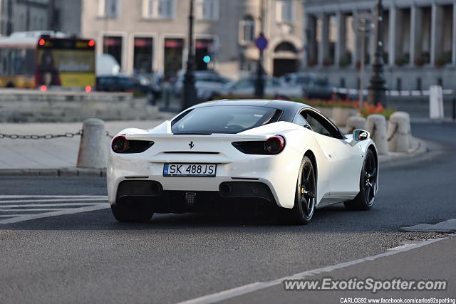 Ferrari 488 GTB spotted in Warsaw, Poland