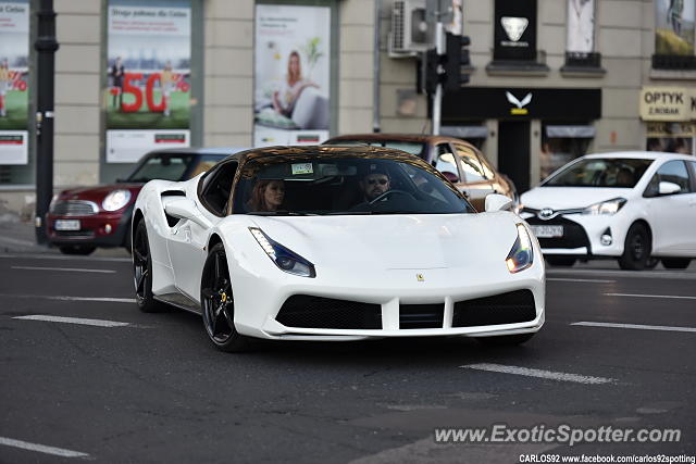 Ferrari 488 GTB spotted in Warsaw, Poland