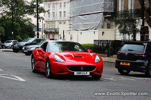 Ferrari California spotted in London, United Kingdom