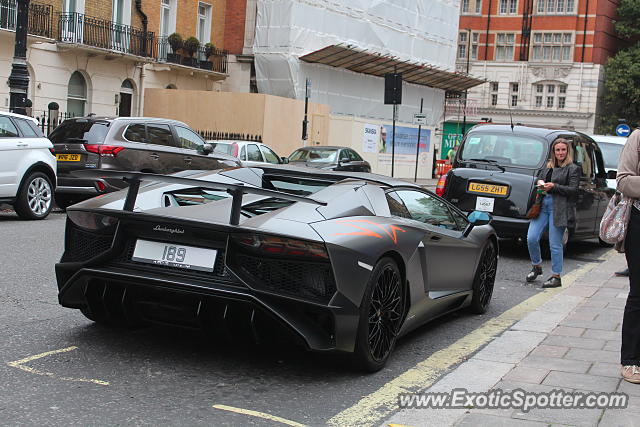 Lamborghini Aventador spotted in London, United Kingdom