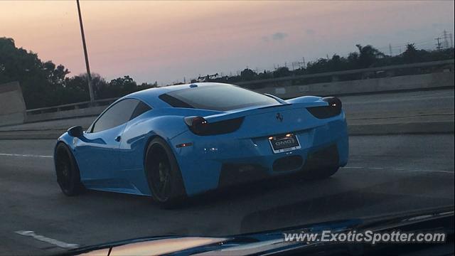 Ferrari 458 Italia spotted in Los Angeles, California