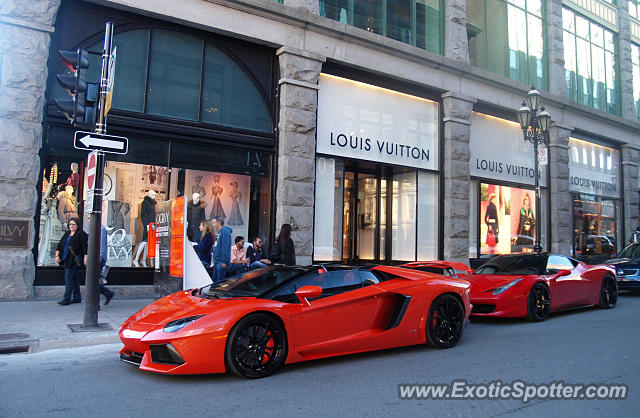 Lamborghini Aventador spotted in Montreal, Canada