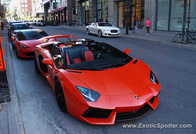 Lamborghini Aventador spotted in Montreal, Canada