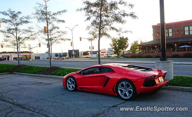 Lamborghini Aventador spotted in London, Ontario, Canada