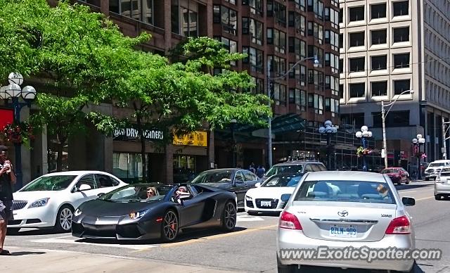 Lamborghini Aventador spotted in Toronto, Ontario, Canada