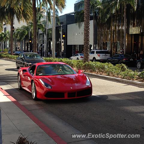 Ferrari 488 GTB spotted in Beverly Hills, California