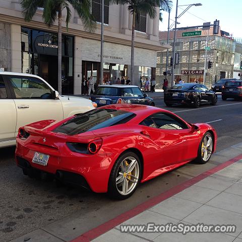 Ferrari 488 GTB spotted in Beverly Hills, California