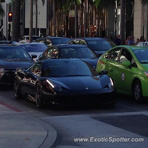 Ferrari 458 Italia spotted in Beverly Hills, California