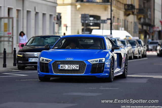 Audi R8 spotted in Warsaw, Poland