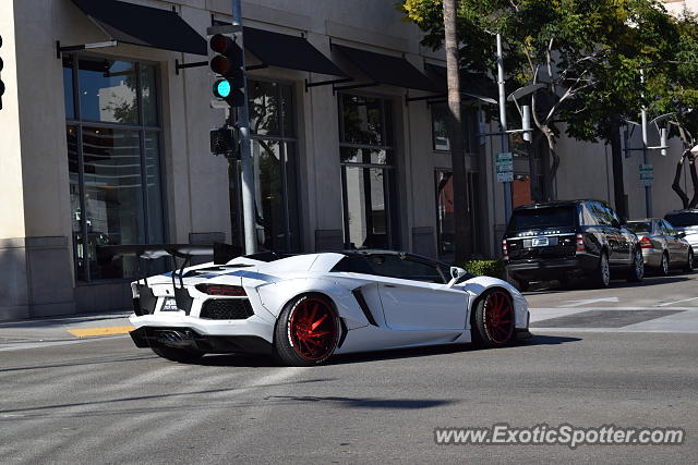 Lamborghini Aventador spotted in Beverly Hills, California