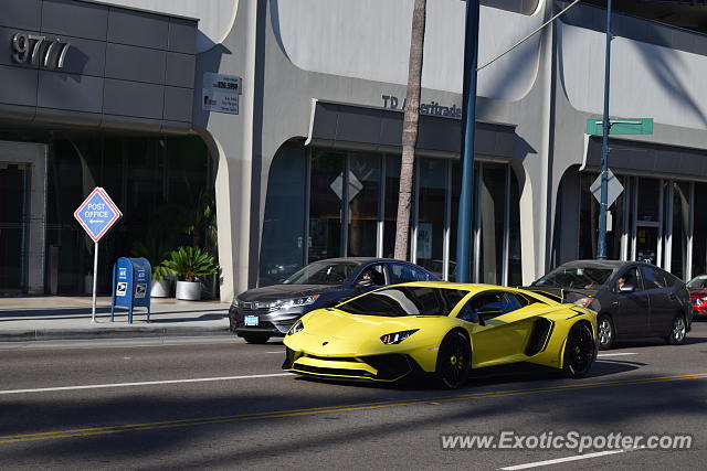 Lamborghini Aventador spotted in Beverly Hills, California