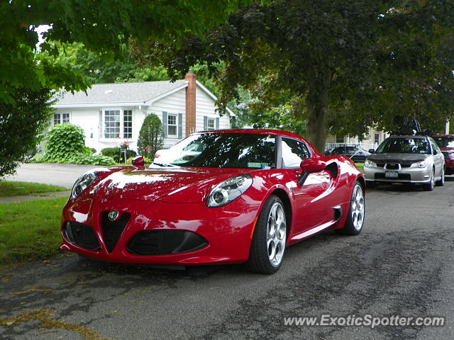 Alfa Romeo 4C spotted in Watkins Glen, New York
