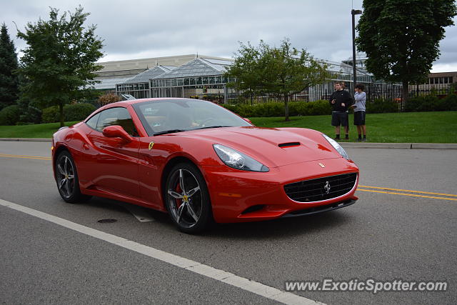 Ferrari California spotted in Lake Forest, Illinois