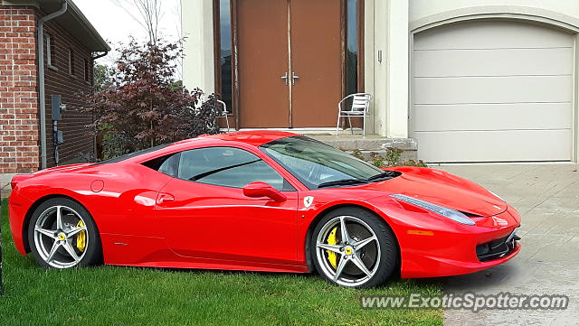 Ferrari 458 Italia spotted in London, Ontario, Canada