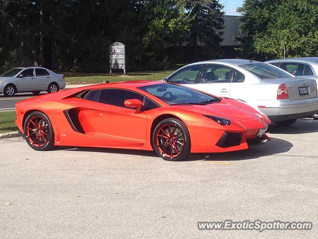 Lamborghini Aventador spotted in Markham, Canada