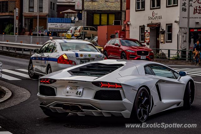 Lamborghini Aventador spotted in Tokyo, Japan