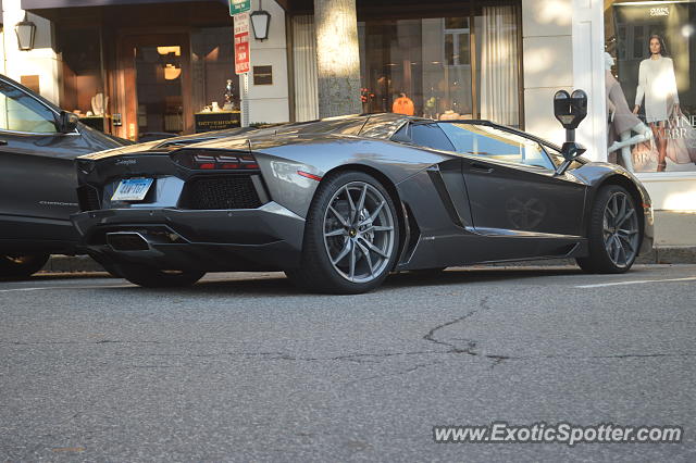 Lamborghini Aventador spotted in Greenwich, Connecticut