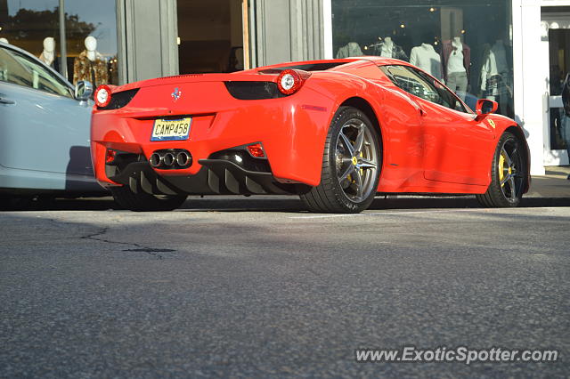 Ferrari 458 Italia spotted in Greenwich, Connecticut