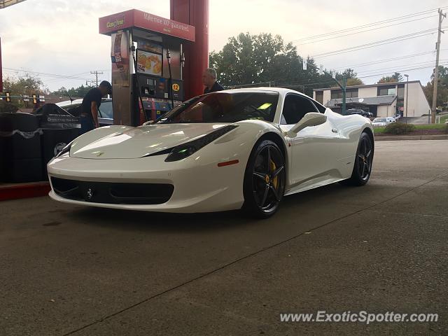 Ferrari 458 Italia spotted in Murrysville, Pennsylvania