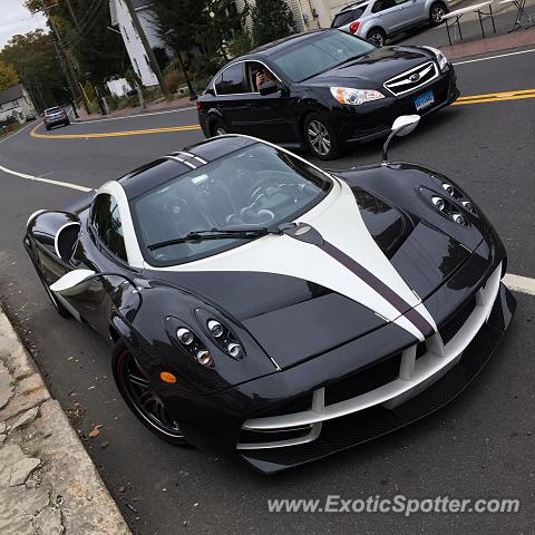 Pagani Huayra spotted in Newtown, Connecticut