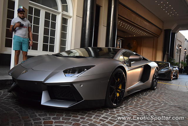 Lamborghini Aventador spotted in Beverly Hills, California