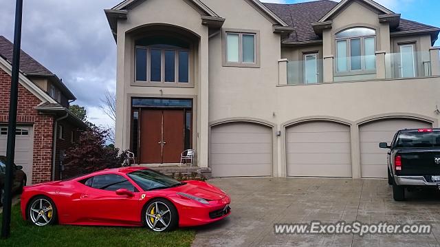 Ferrari 458 Italia spotted in London, Ontario, Canada