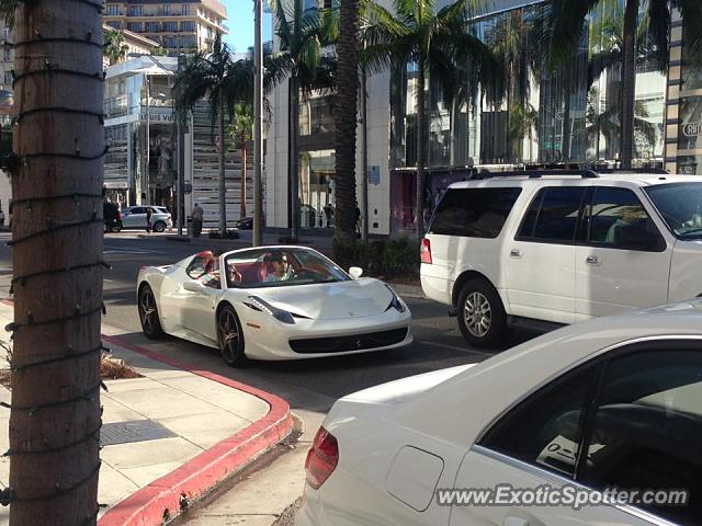 Ferrari 458 Italia spotted in Beverly Hills, California